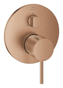 Grohe Atrio Ankastre Banyo/Duş Bataryası (Sıva Üstü Grubu), 3 Yollu, Fırçalı Bakır - 24356DL0