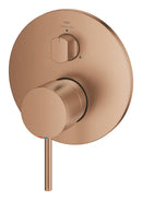 Grohe Atrio Ankastre Banyo/Duş Bataryası (Sıva Üstü Grubu), 3 Yollu, Fırçalı Bakır - 24356DL0