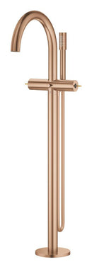 Grohe Atrio Private Collection Tek Yerden Küvet Bataryası (Sıva Üstü Grubu), Fırçalı Bakır - 25227DL0
