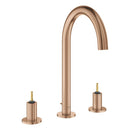 Grohe Atrio Private Collection 3 Delikli Ankastre Sifon Kumandalı Lavabo Bataryası (L-Boy), Fırçalı Bakır - 20593DL0