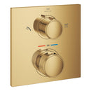 Grohe Allure Termostatik Ankastre Banyo ve Duş Bataryası (Sıva Üstü Grubu), 2 Yollu, Altın - 29181GL2