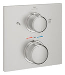 Grohe Allure Termostatik Ankastre Banyo ve Duş Bataryası (Sıva Üstü Grubu), 2 Yollu, Paslanmaz Çelik - 29181DC2