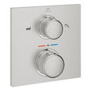 Grohe Allure Termostatik Ankastre Banyo ve Duş Bataryası (Sıva Üstü Grubu), 2 Yollu, Paslanmaz Çelik - 19446DC2