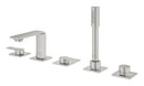 Grohe Allure 5 Delikli Ankastre Küvet Bataryası, Paslanmaz Çelik - 25221DC1