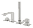 Grohe Allure 4 Delikli Ankastre Küvet Bataryası, Paslanmaz Çelik - 19316DC1