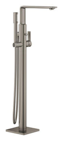 Grohe Allure Ankastre Yerden Küvet Bataryası (Sıva Üstü Grubu), Fırçalı Sert Grafit - 25222AL1