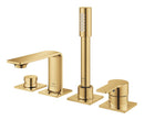 Grohe Allure 4 Delikli Ankastre Küvet Bataryası, Altın - 19316GL1