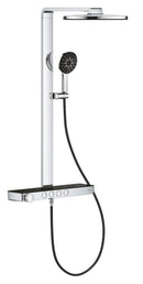 Grohe Rainshower Aqua Pure SmartControl Duş Sistemi, Duvara Monte, Termostatik Bataryalı Duş Kolonu, Siyah-Krom - 101680KI00