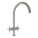 Grohe Atrio Kuğu Borulu Eviye Bataryası, Paslanmaz Çelik - 30609DC0