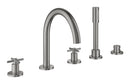 Grohe Atrio 5 Delikli Ankastre Küvet Bataryası (Sıva Üstü Grubu), Paslanmaz Çelik - 29408DC0