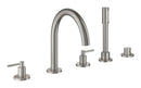 Grohe Atrio 5 Delikli Ankastre Küvet Bataryası (Sıva Üstü Grubu), Paslanmaz Çelik - 29407DC0