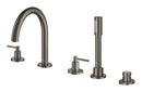 Grohe Atrio 5 Delikli Ankastre Küvet Bataryası (Sıva Üstü Grubu), Fırçalı Sert Grafit - 29407AL0