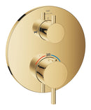 Grohe Atrio Termostatik Banyo/Duş Bataryası (Sıva Üstü Grubu), 2 Yollu, Altın - 24359GL0