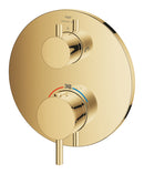 Grohe Atrio Termostatik Banyo/Duş Bataryası (Sıva Üstü Grubu), 2 Yollu, Altın - 24359GL0
