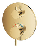 Grohe Atrio Termostatik Banyo/Duş Bataryası (Sıva Üstü Grubu), 2 Yollu, Altın - 24358GL0