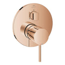 Grohe Atrio Ankastre Banyo/Duş Bataryası (Sıva Üstü Grubu), 3 Yollu, Bakır - 24356DA0