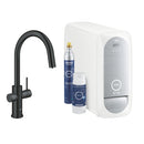 Grohe Blue Home Arıtmalı İçme Suyu ve Soda Yapan Spiralli Eviye Bataryası, Kadife Siyah - 31541KS0