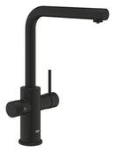 Grohe Blue Pure Minta Arıtma Çıkışlı Spiralli Eviye Bataryası, Hayalet Siyah - 30590KF0