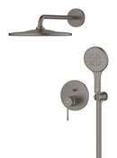 Grohe Essence Ankastre Banyo/Duş Bataryası, Tepe ve El Duşu Seti, Fırçalı Sert Grafit-25287AL0