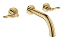 Grohe Atrio 3 Delikli Duvardan Ankastre Lavabo Bataryası (Sıva Üstü Grubu), Altın - 20662GL0