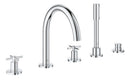 Grohe Atrio 5 Delikli Ankastre Küvet Bataryası (Sıva Üstü Grubu) - 29408000