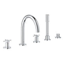 Grohe Atrio 5 Delikli Ankastre Küvet Bataryası (Sıva Üstü Grubu) - 29408000
