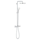 Tempesta System 250 Duvara monte termostatik bataryalı duş sistemi Krom-Beyaz - 26670001