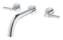 Grohe Atrio 3 Delikli Duvardan Lavabo Bataryası M-Boyut Krom - 20662000