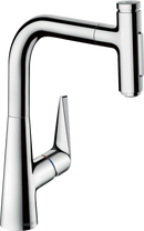 HansGrohe Talis Select M51 Tek Kollu Eviye Bataryası 220, Çekilebilir El Duşu, 2Jet, Sbox - 73868000