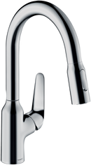 HansGrohe Focus M42 Tek Kollu Eviye Bataryası 180, Çekilebilir El Duşu, 2Jet - 71801000