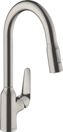 HansGrohe Focus M42 Tek Kollu Eviye Bataryası 220, Çekilebilir El Duşu, 2Jet - 71800800