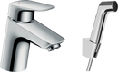 HansGrohe Logis Tek Kollu Lavabo Bataryası Bidette El Duşu Ve 160 Cm Duş Hortumu İle - 71290000