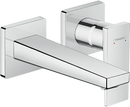 HansGrohe Metropol Tek Kollu Lavabo Bataryası Çubuk Volan, Ankastre Duvara Monte, 16.5 Cm Gaga İle - 32525000