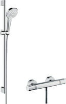 HansGrohe Croma Select E Aplike Duş Sistemi Vario, Ecostat Comfort Termostat Ve 90 Cm Duş Barı İle - 27082400