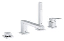 Grohe Eurocube Dört Delikli Küvet Bataryası - 19897001