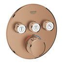 Grohe Grohtherm Smartcontrol Üç Valfli Akış Kontrollü, Ankastre Termostatik Duş Bataryası - 29121Dl0