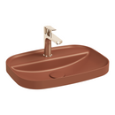 Isvea Infinity Inset Terracotta Batarya Delikli Lavabo 55 cm