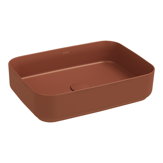 Isvea Infinity Terracotta Tezgah Üzeri Lavabo 50cm