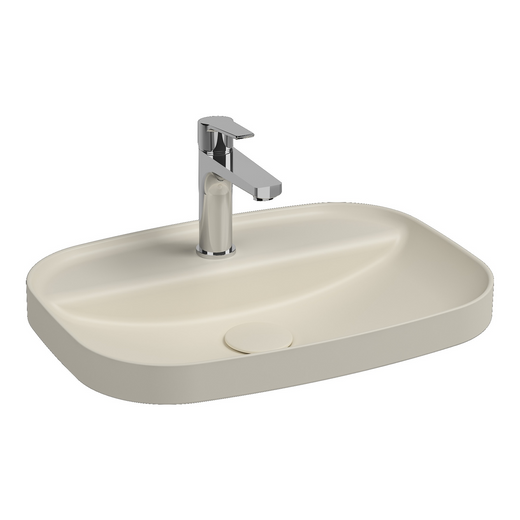 Isvea Infinity Inset Fildişi Batarya Delikli Lavabo 55 cm