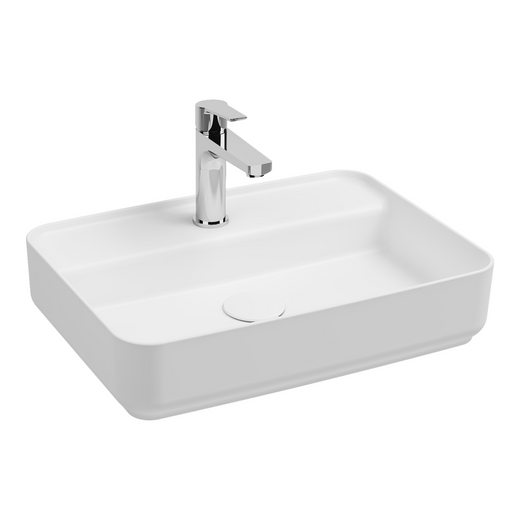 Isvea Infinity Beyaz 55 cm Batarya Delikli Tezgah Üstü Lavabo