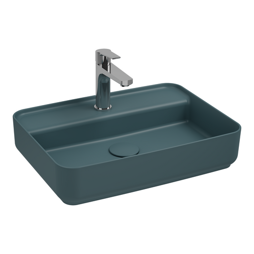 Isvea Infinity Tezgah Üzeri Lavabo 55cm Petrol Yeşili