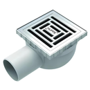 Hüppe MasterX Yalıtımsız Noktasal Su Gideri 15 x 15 cm Mat Yandan Çıkışlı