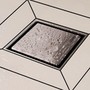 Hüppe MasterV Yalıtımlı Noktasal Su Gideri 15 x 15 cm MAT SİYAH Yandan Çıkışlı