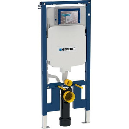 Asma klozet için Geberit Duofix elemanı, 114 cm, Sigma 8 cm gömme rezervuar ile