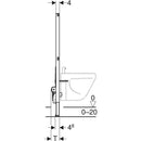 Bide için Geberit Duofix elemanı, 112 cm, üniversal: B=50cm, T=10cm