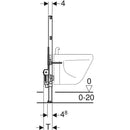 Bide için Geberit Duofix elemanı, 82 cm, üniversal: B=50cm, T=10cm