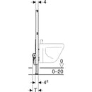 Bide için Geberit Duofix elemanı, 98 cm, üniversal: B=50cm, T=10cm