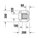 Duravit 1930 Kolon Ayak Tek Satılmaz, Lavabo İle Satılır 0857900000