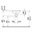 Dune Tezgah Altı Lavabo 46 cm
