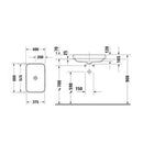 Duravit Happy D.2 Plus Lavabo  60 x 46 cm Antrasit Mat 2360601300